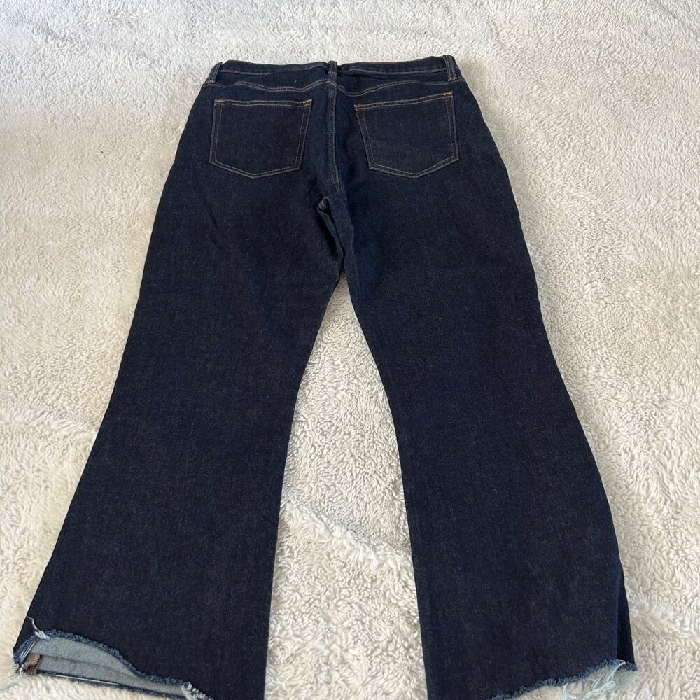 Gap Womens 70's Flare Dark Denim Jeans 14 Casual Cotton Preppy Teacher Business - Picture 3 of 7